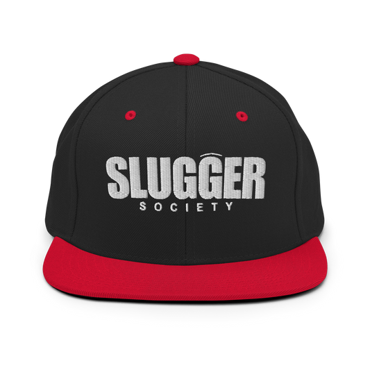 Slugger Society Accent Black and Red Snapback
