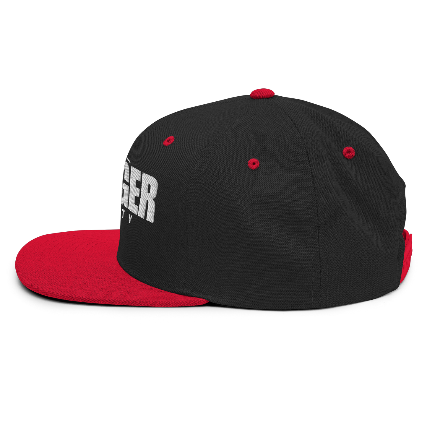 Slugger Society Accent Black and Red Snapback