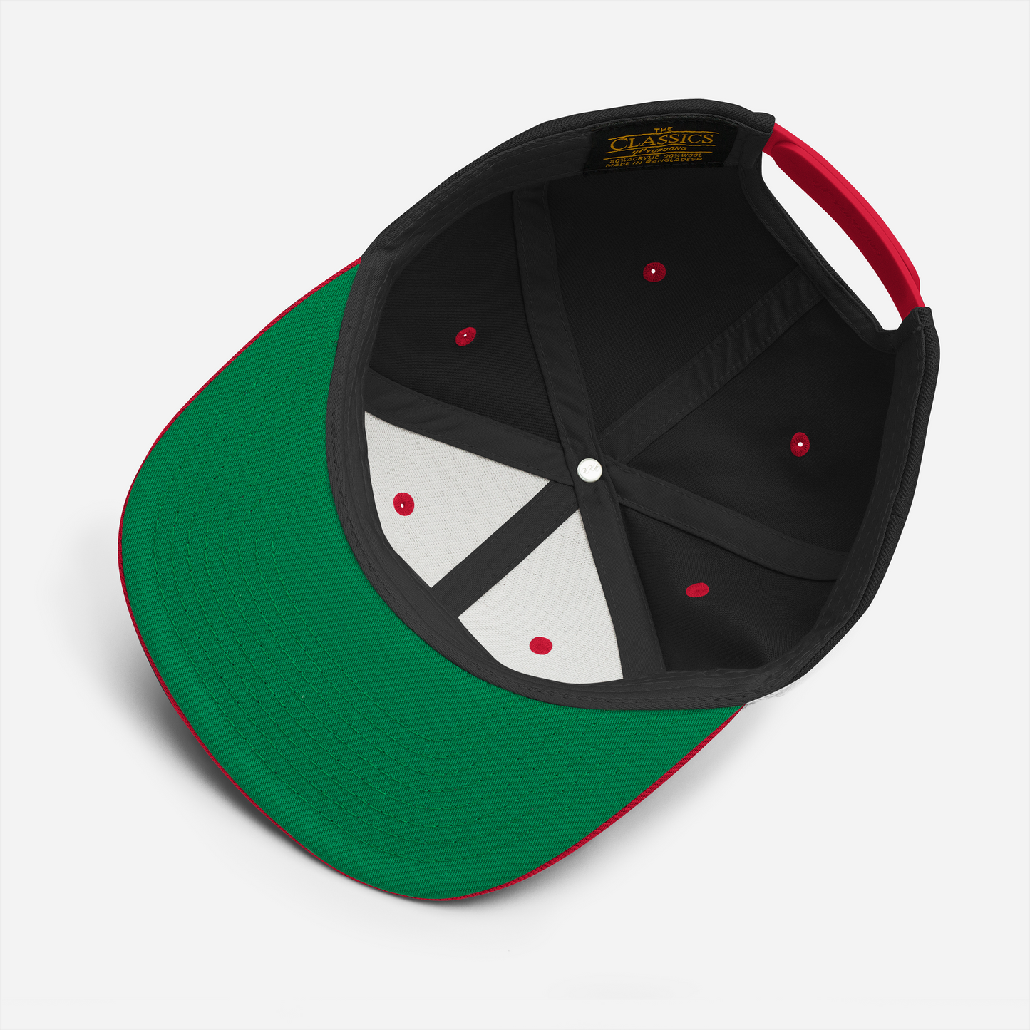 Slugger Society Accent Black and Red Snapback