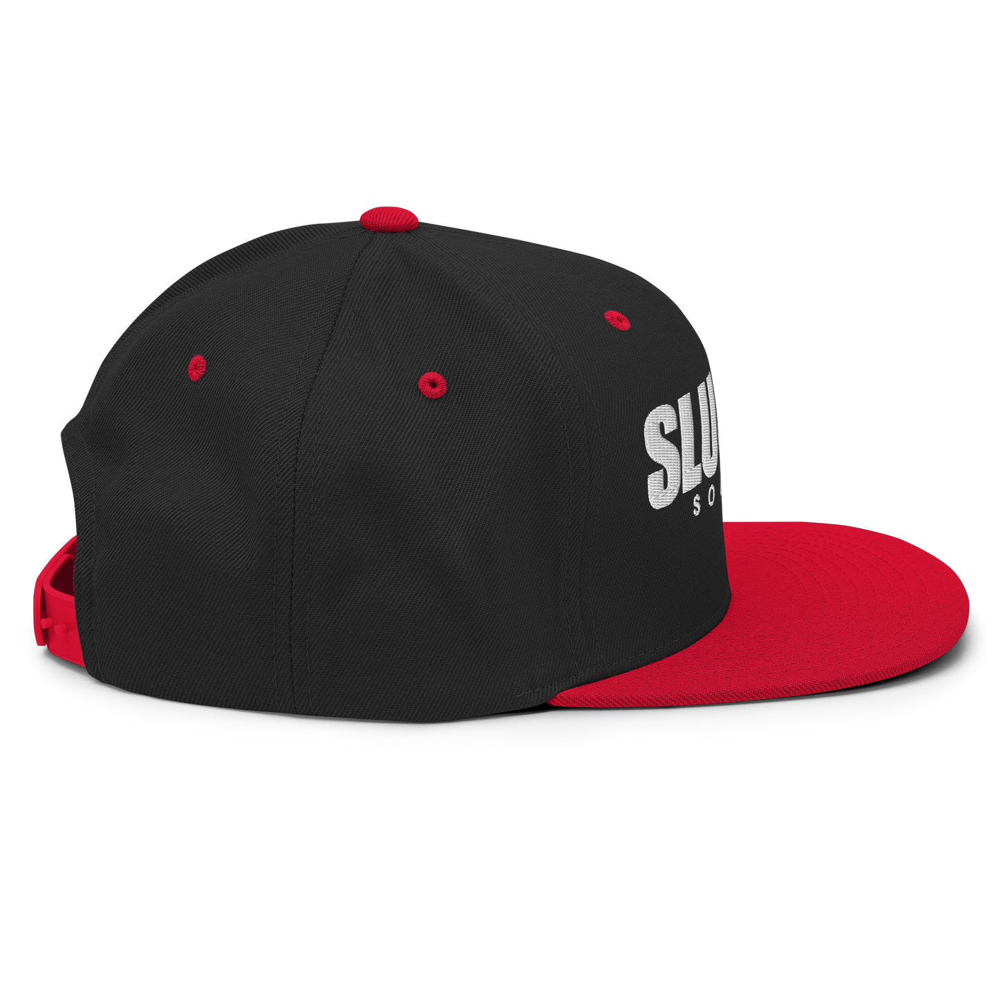 Slugger Society Accent Black and Red Snapback