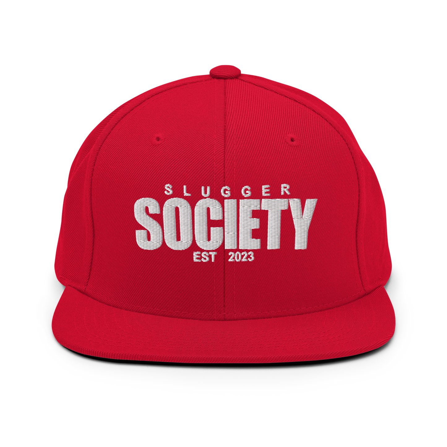 Slugger Society EST All Red Snapback
