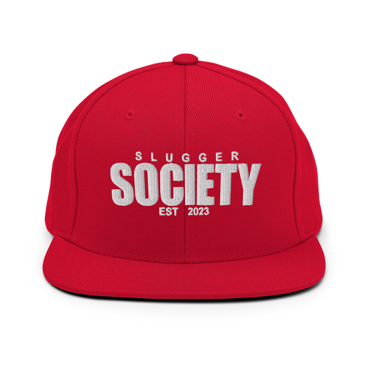 Slugger Society EST All Red Snapback
