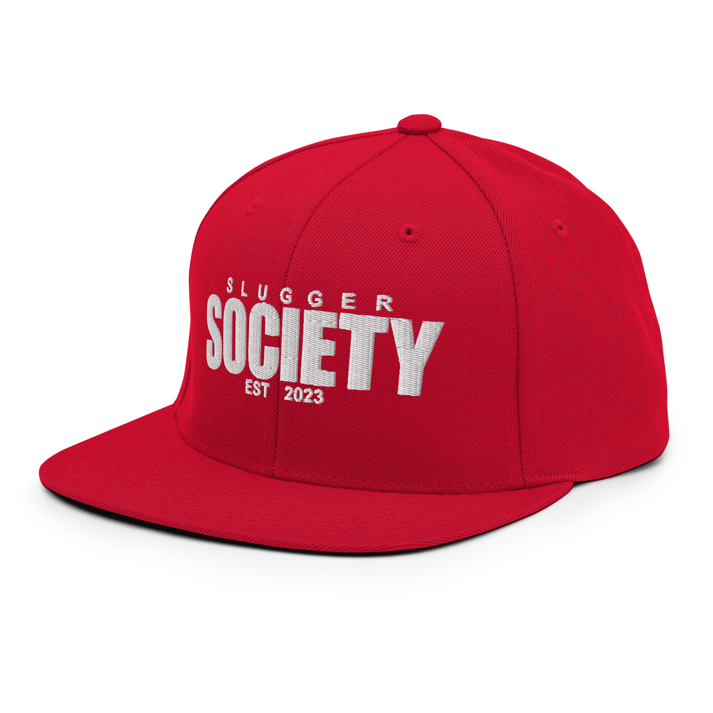 Slugger Society EST All Red Snapback