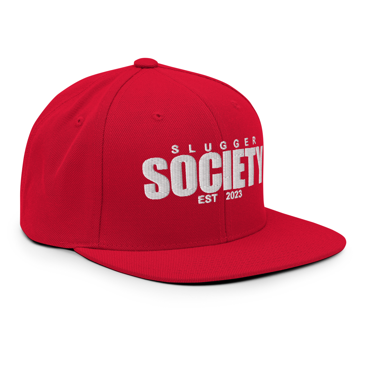 Slugger Society EST All Red Snapback