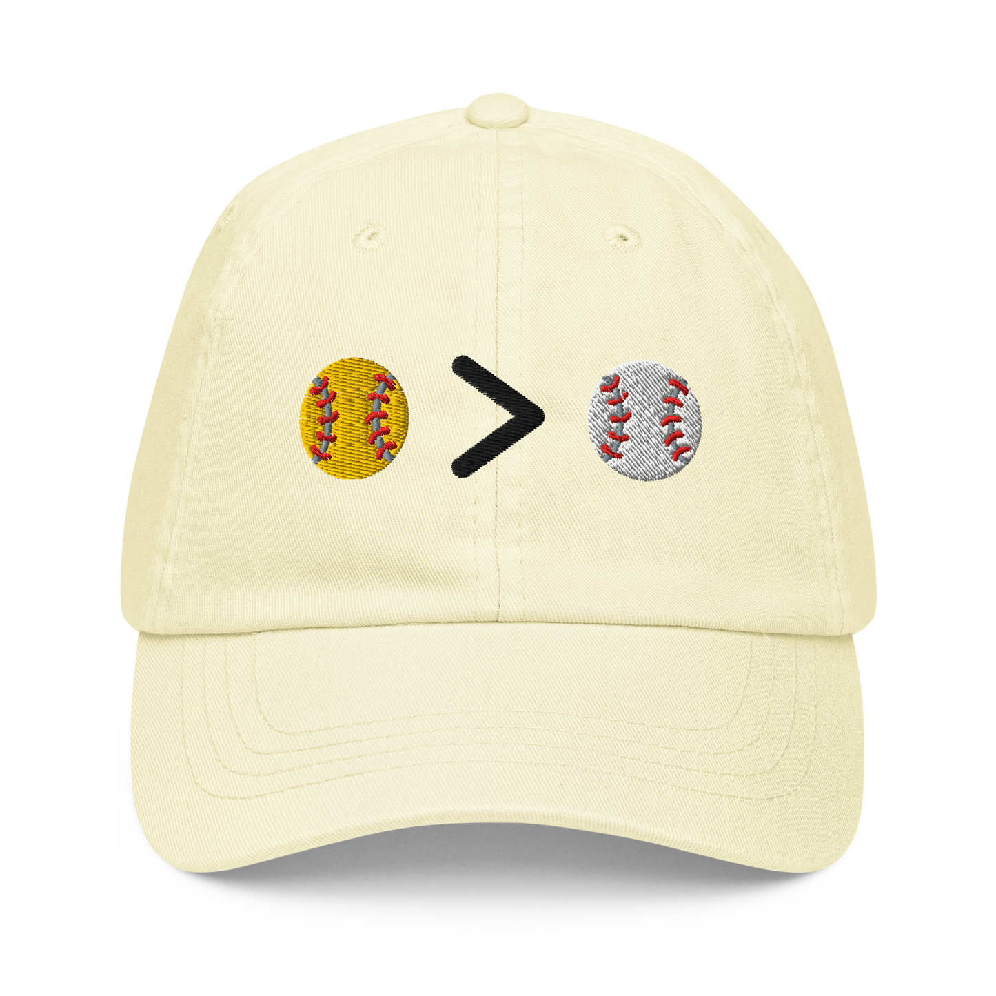 Slugger Society Pastel LEMON Baseball Hat