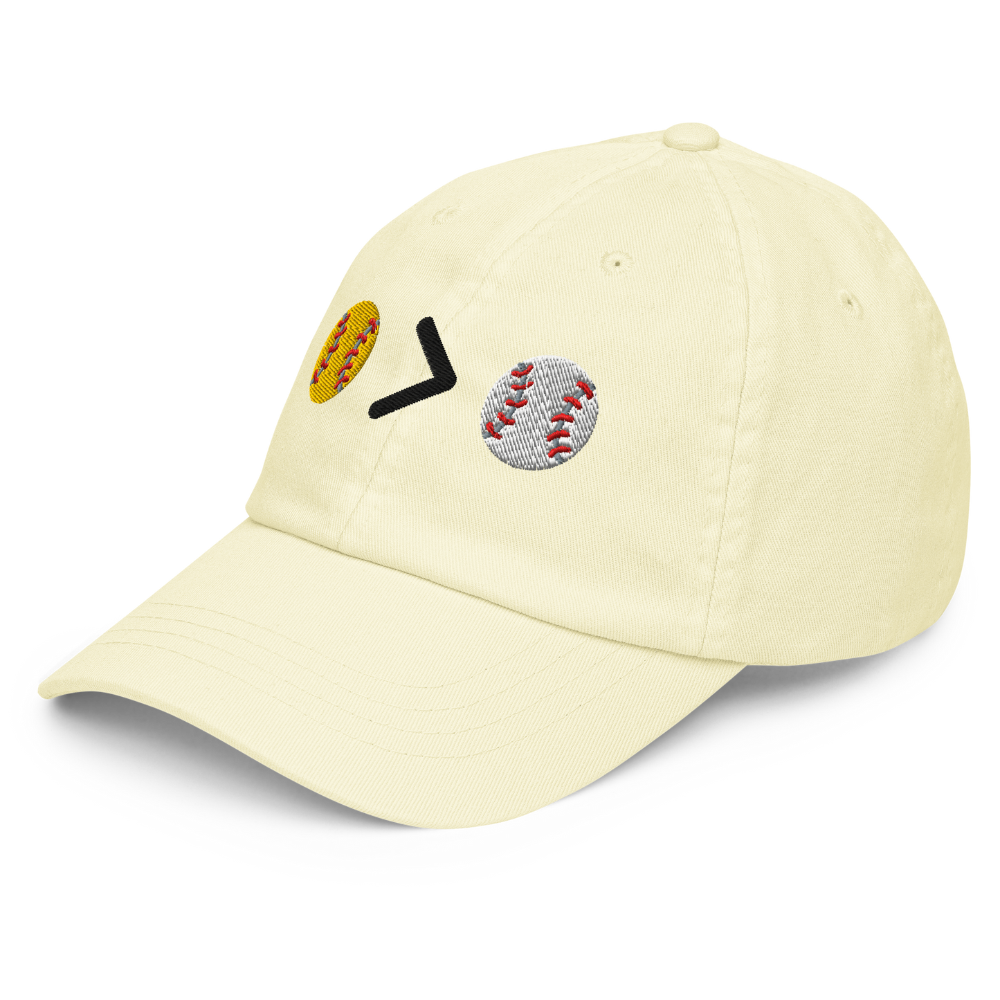 Slugger Society Pastel LEMON Baseball Hat
