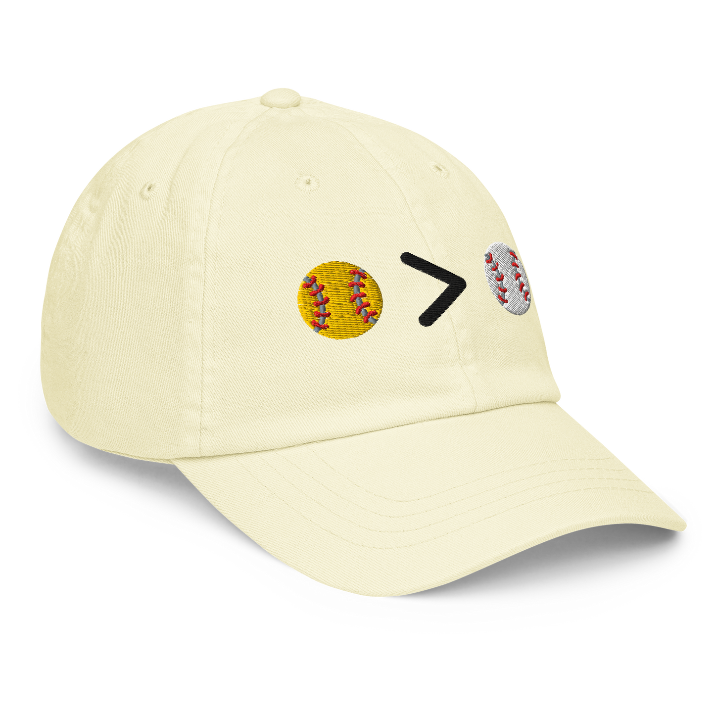 Slugger Society Pastel LEMON Baseball Hat