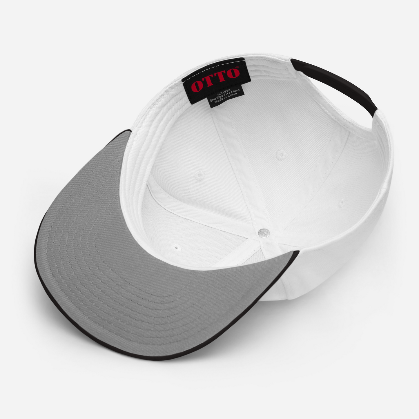Slugger Society EST White & Black Red Thread Snapback