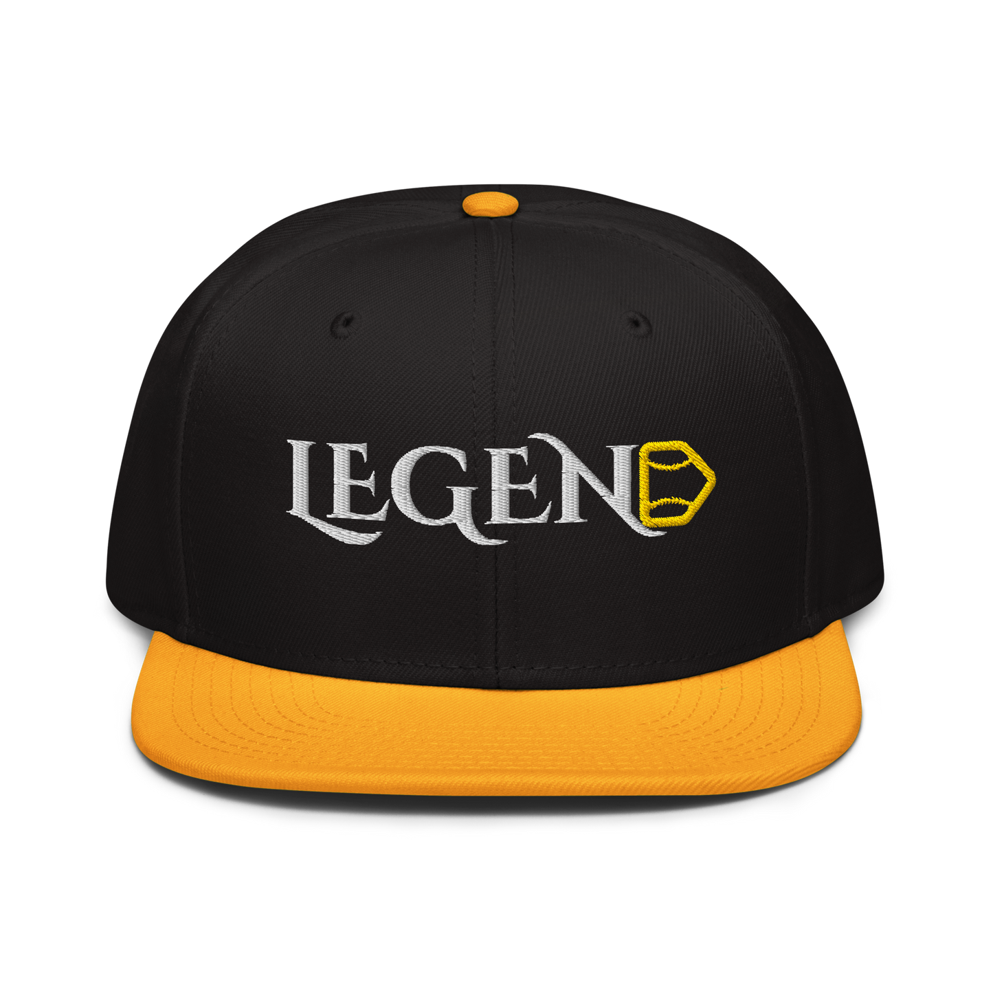 Black & Yellow LEGENDS Snapback Hat