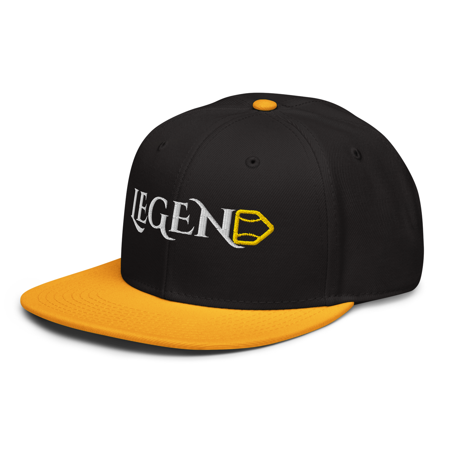 Black & Yellow LEGENDS Snapback Hat