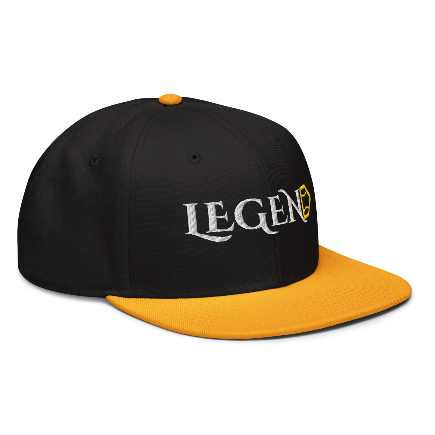 Black & Yellow LEGENDS Snapback Hat