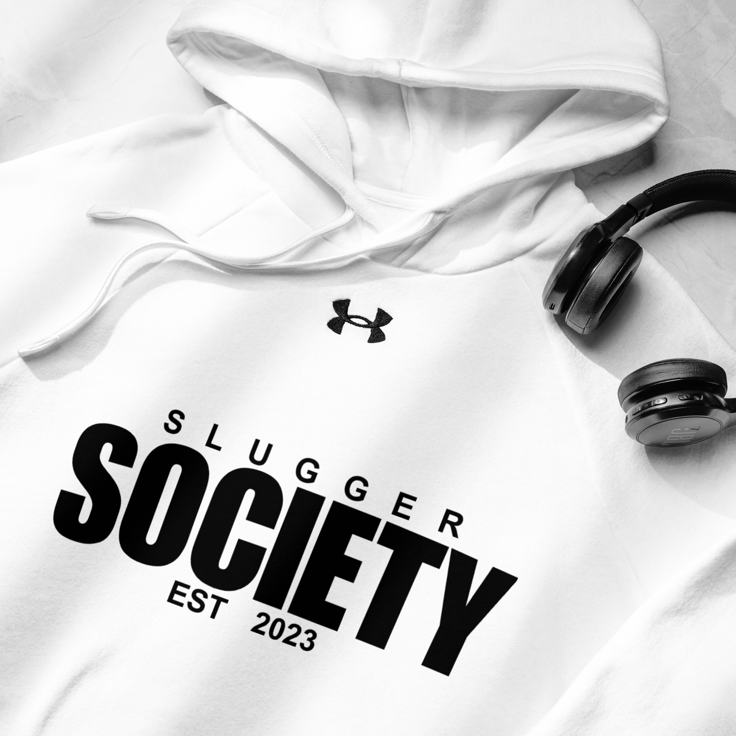 Slugger Society White Under Armour Hoodie