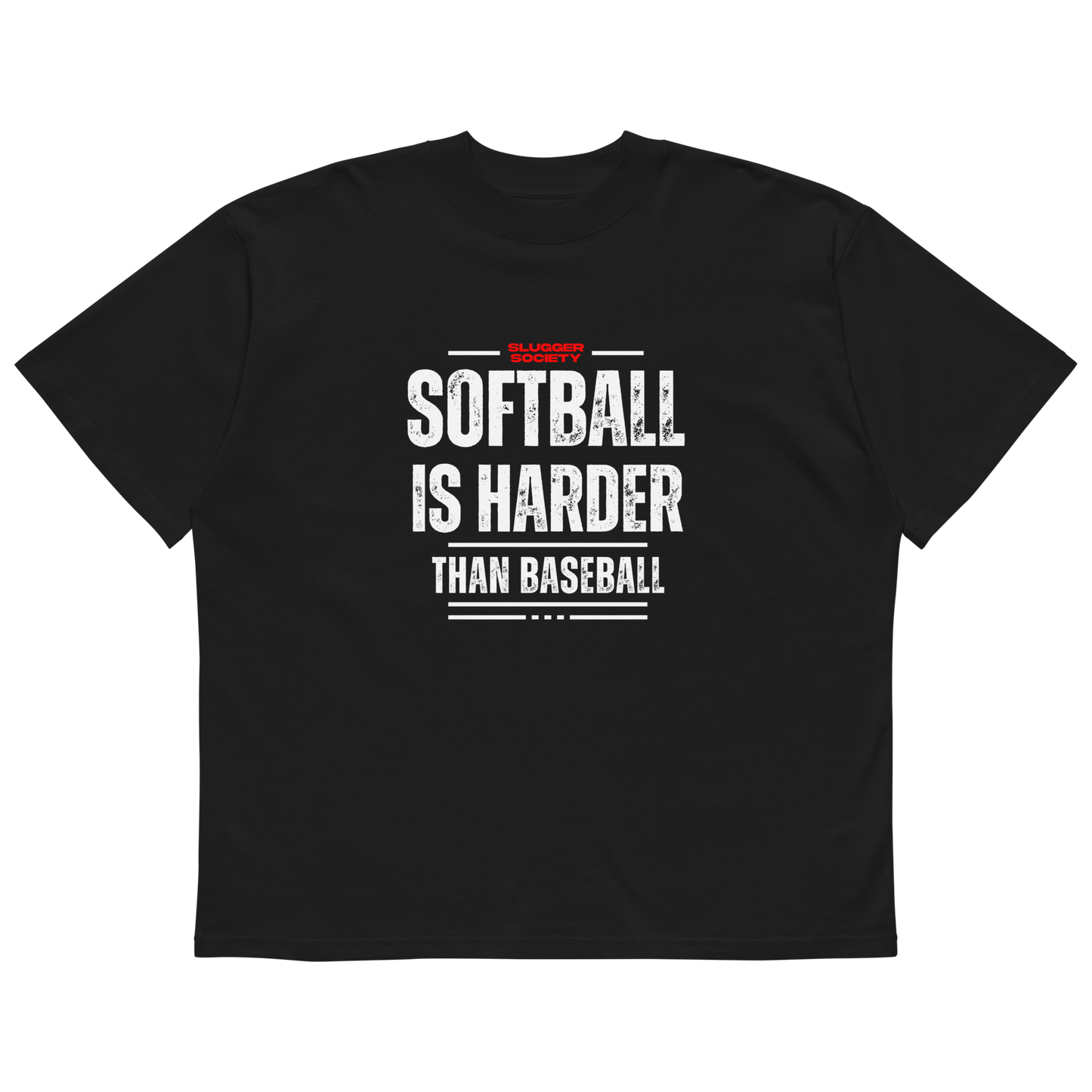 Unisex Oversized BLACK T-Shirt SIHTB (White Print)