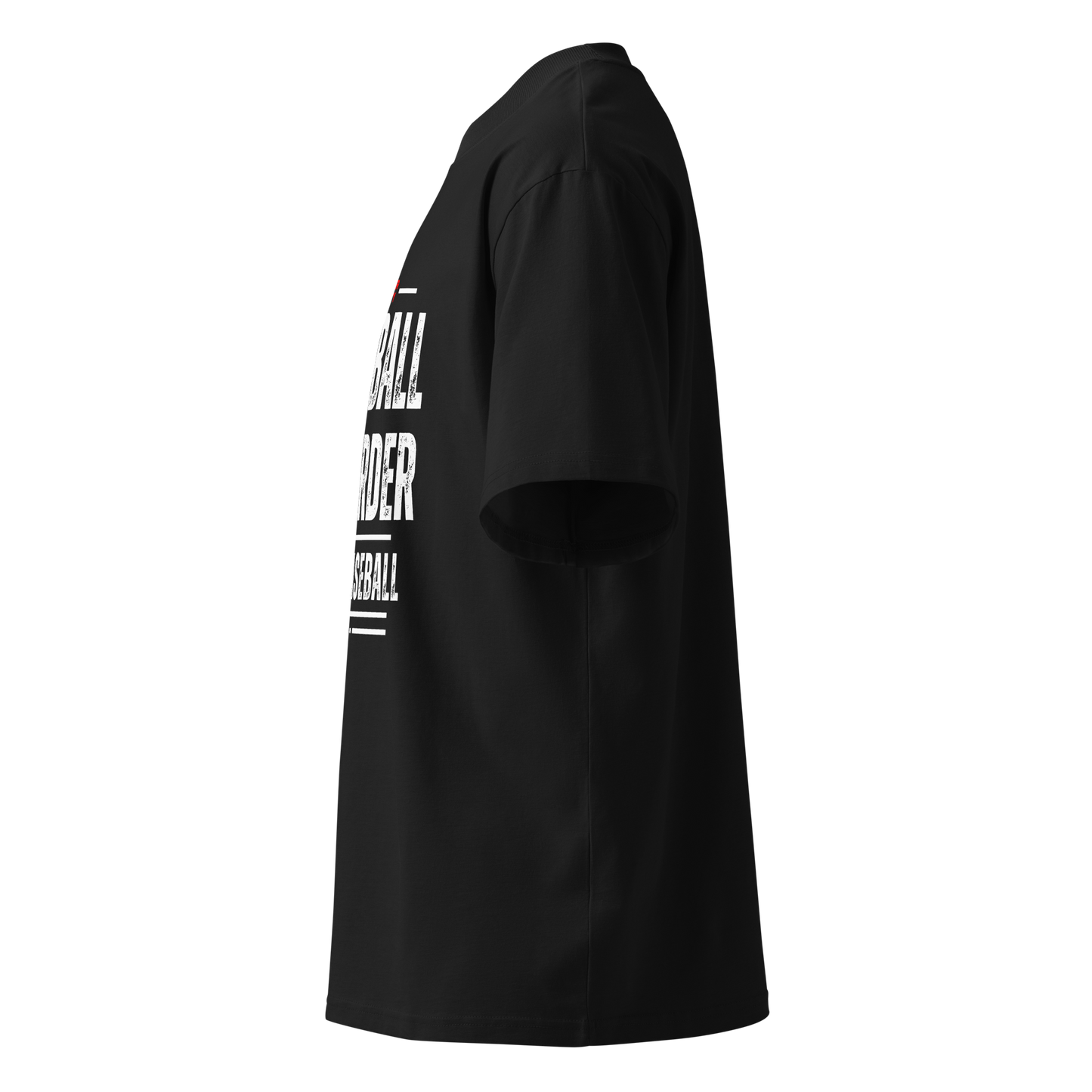 Unisex Oversized BLACK T-Shirt SIHTB (White Print)