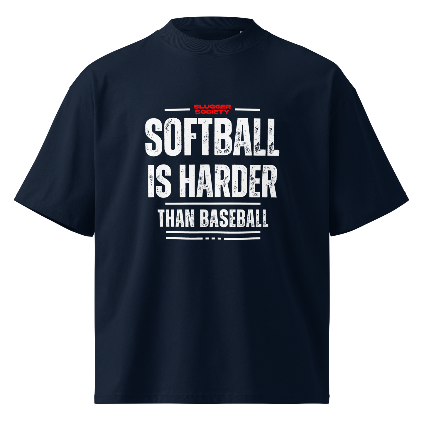 Unisex Oversized NAVY T-Shirt SIHTB (White Print)