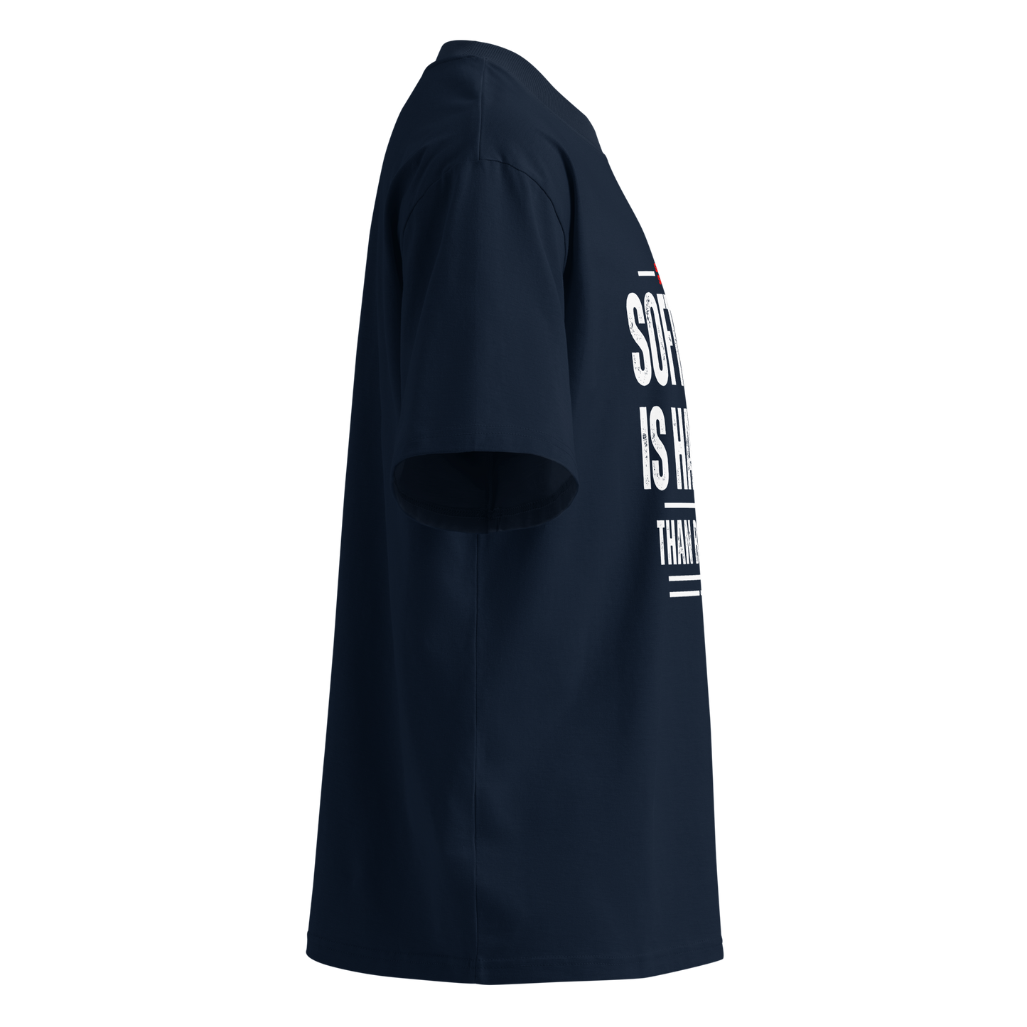 Unisex Oversized NAVY T-Shirt SIHTB (White Print)