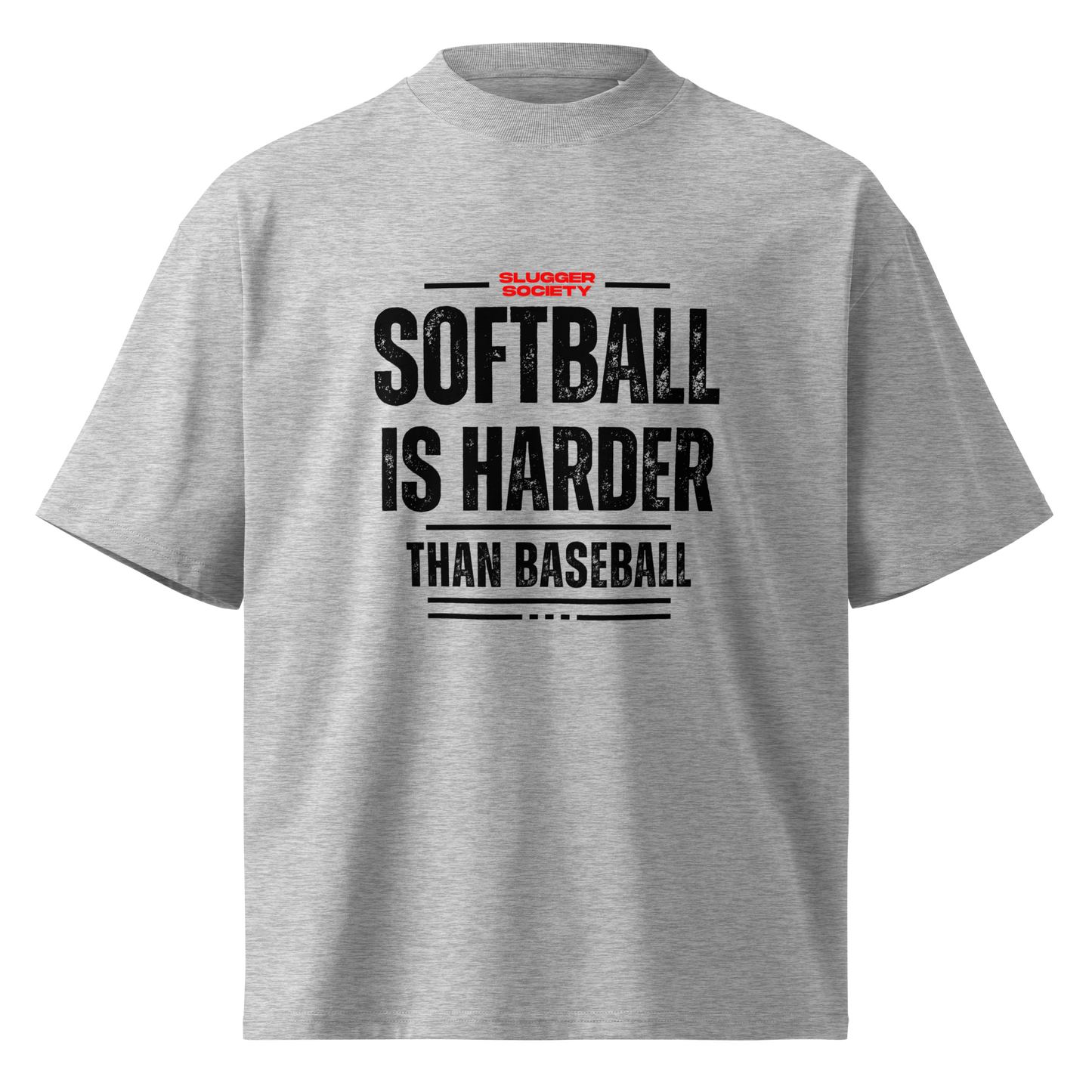 Unisex Oversized GREY T-Shirt SIHTB (Black Print)