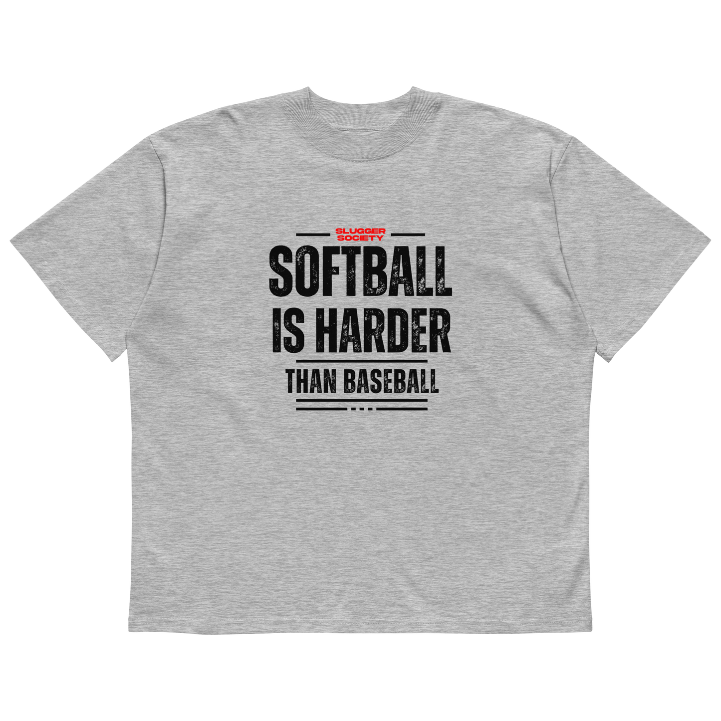 Unisex Oversized GREY T-Shirt SIHTB (Black Print)