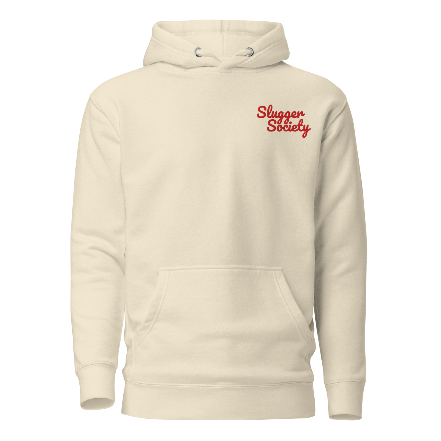 Slugger Society Script Red Thread Unisex Hoodie