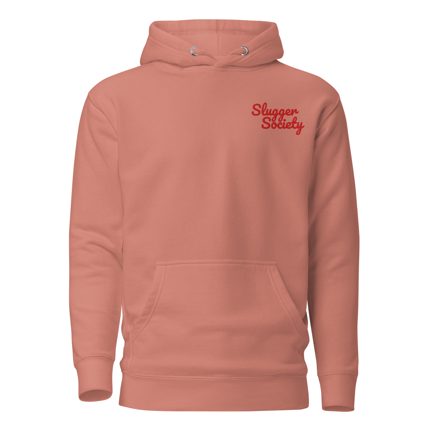 Slugger Society Script Red Thread Unisex Hoodie