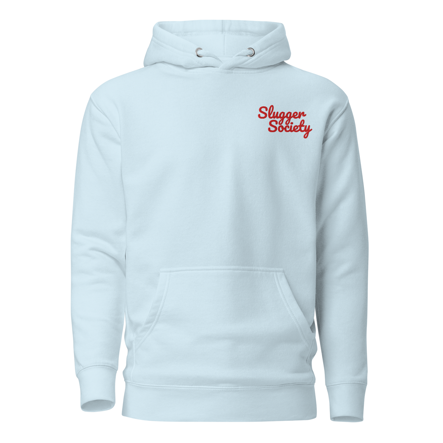 Slugger Society Script Red Thread Unisex Hoodie