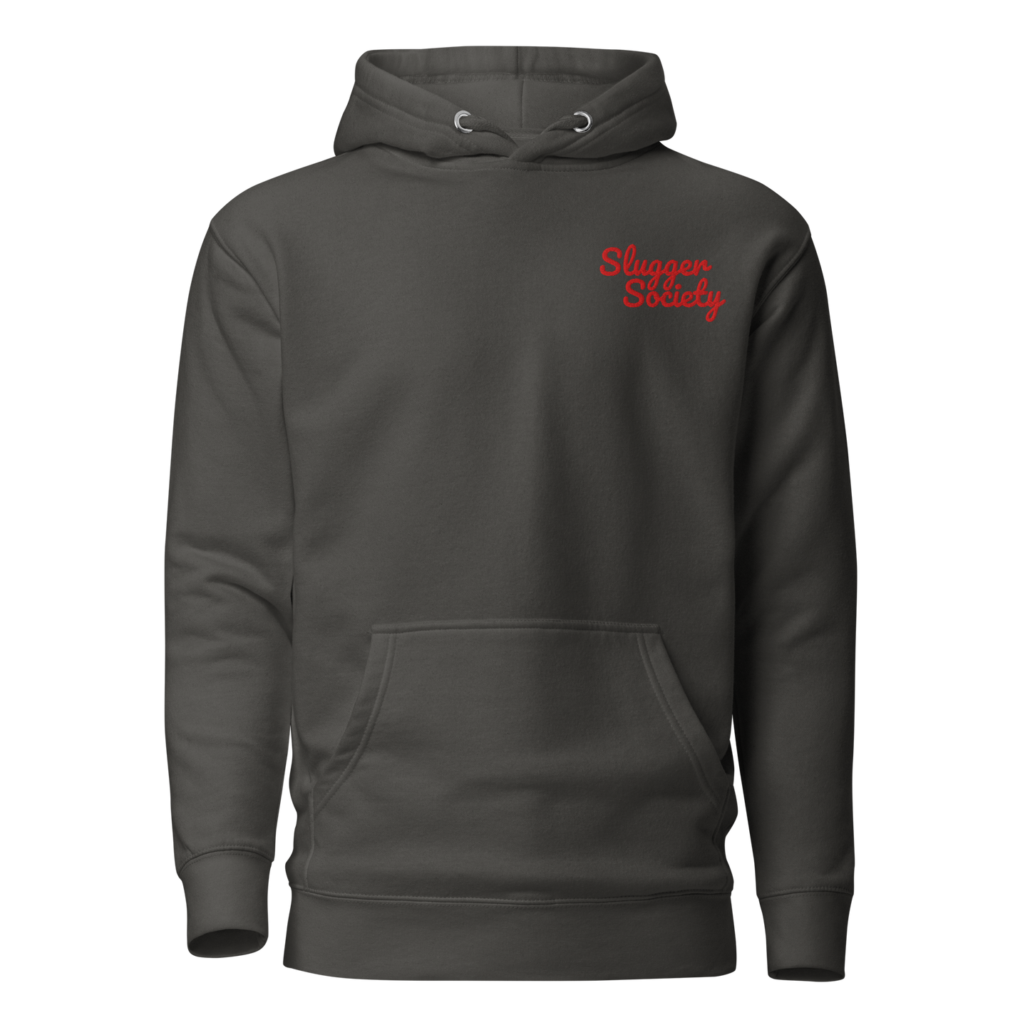 Slugger Society Script Red Thread Unisex Hoodie