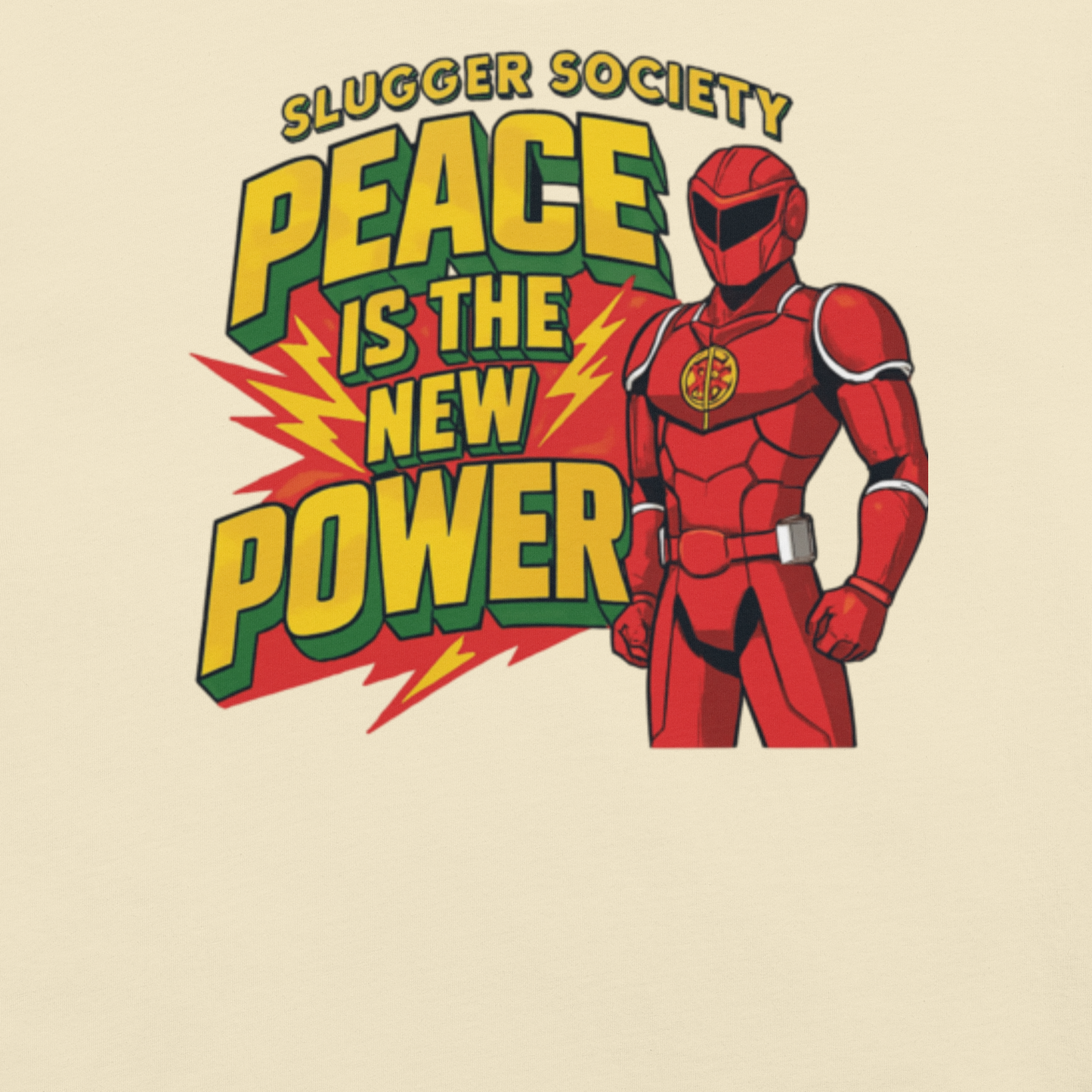 Peace is the new Power Red Ranger T-Shirt