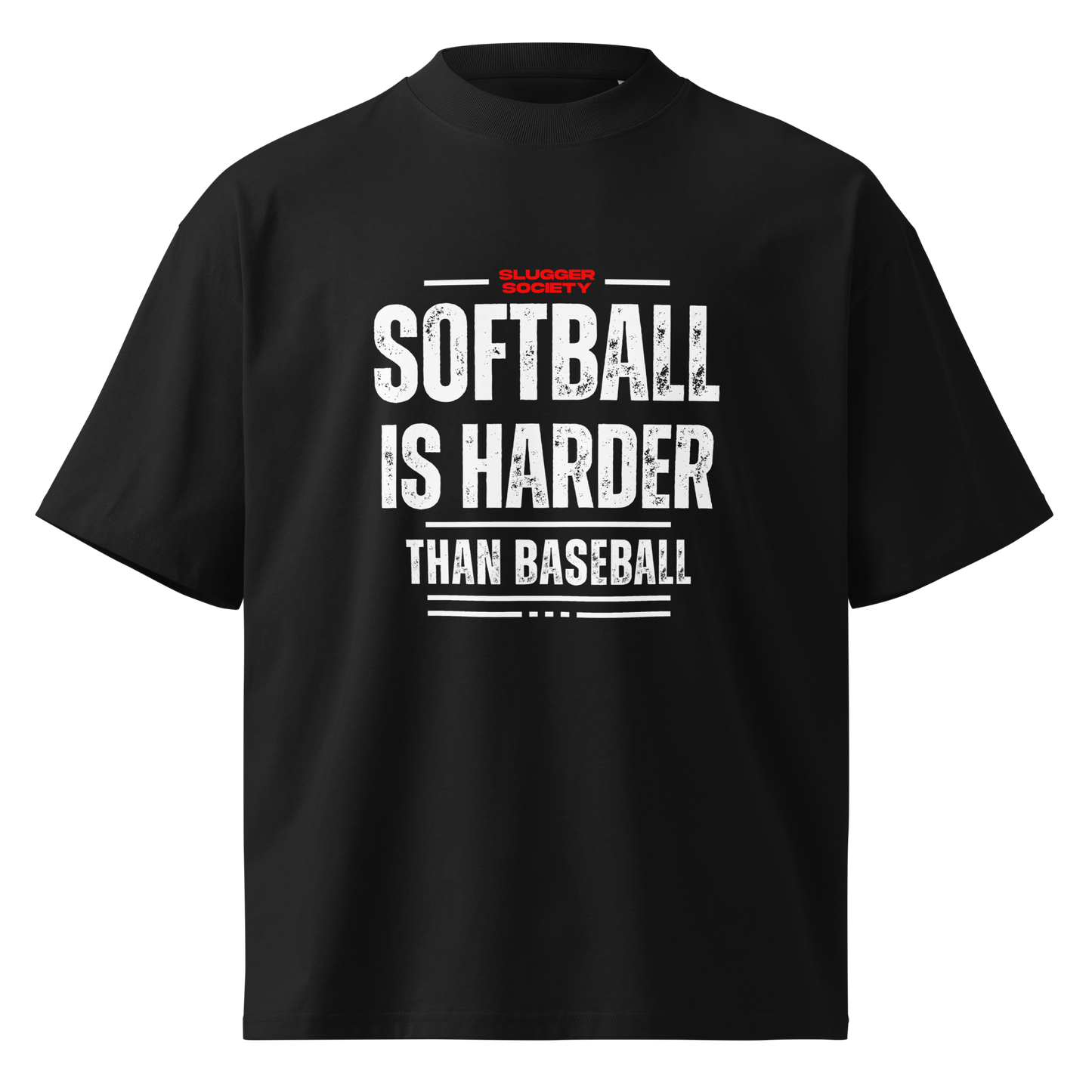 Unisex Oversized BLACK T-Shirt SIHTB (White Print)