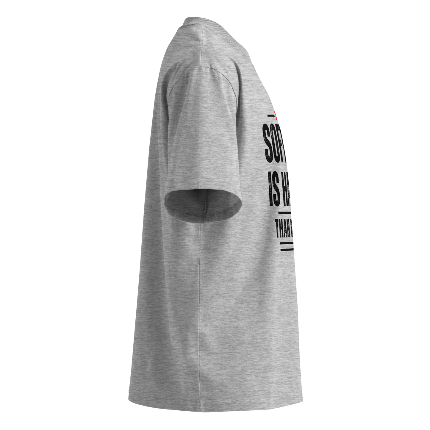 Unisex Oversized GREY T-Shirt SIHTB (Black Print)