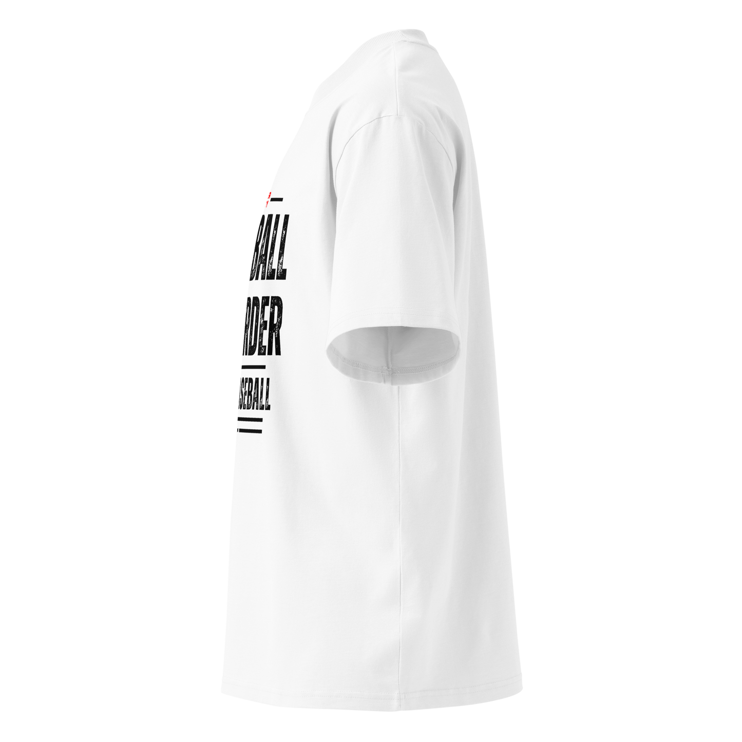 Unisex Oversized WHITE T-Shirt SIHTB (Black Print)